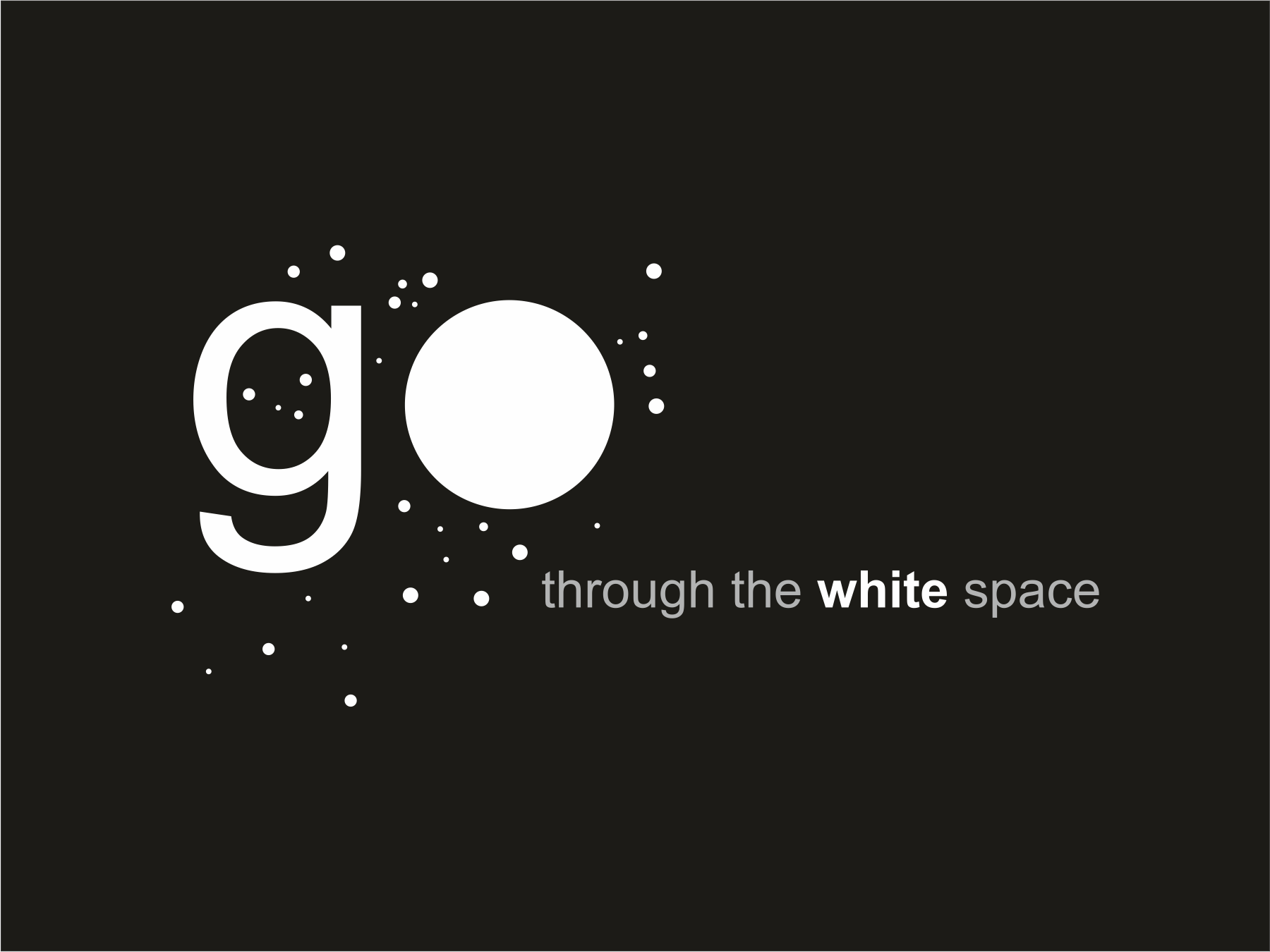 Go trough the white space