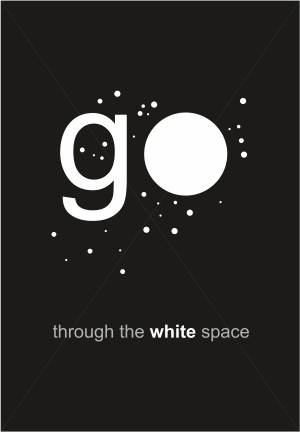 Go trough the white space